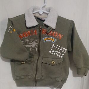 Bundle ,Squadron Pilot Kids Jacket And Coordinating Long Sleeve Shirt